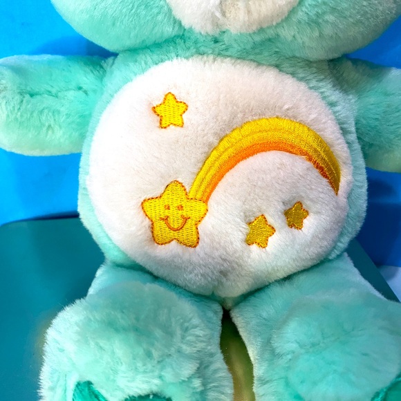 CARE BEARS VTG 2005 COLLECTIBLE TALKING WISH BEAR PLUSH 14” WORKS GREAT! - Picture 2 of 13